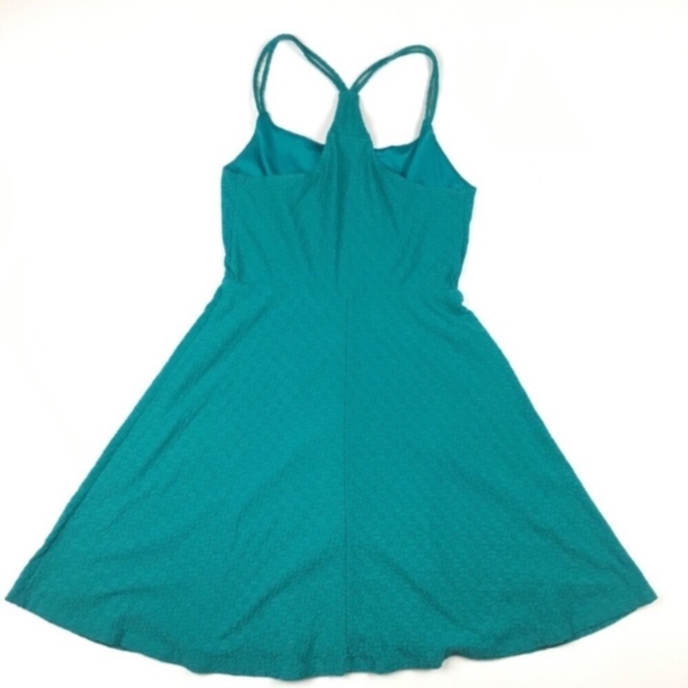 MOSSIMO Dress Skater Sun Textured Racerback Y2K 90s Style Vibes Teal Size Small - Picture 2 of 7